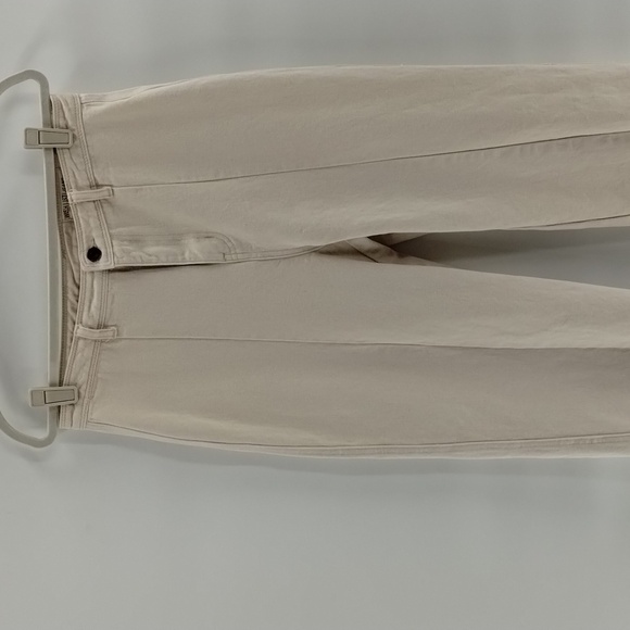 Wish List denim cream jeans split front size large 100% cotton high waist - Picture 2 of 12